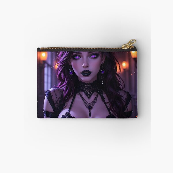 Item preview, Hot Halloween Anime Babe Goth Mommy Waifu Woman designed and sold by Your New Fixation.