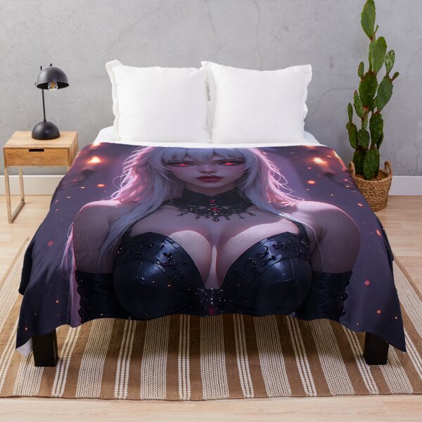 Item preview, Hot Halloween Anime Babe Goth Mommy Waifu Woman designed and sold by Your New Fixation.