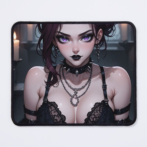 Item preview, Hot Halloween Anime Babe Goth Mommy Waifu Woman designed and sold by Your New Fixation.