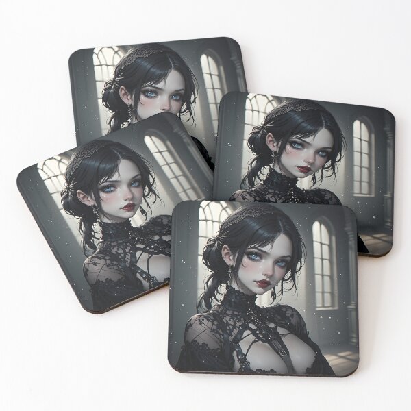 Item preview, Hot Halloween Anime Babe Goth Mommy Waifu Woman designed and sold by Your New Fixation.