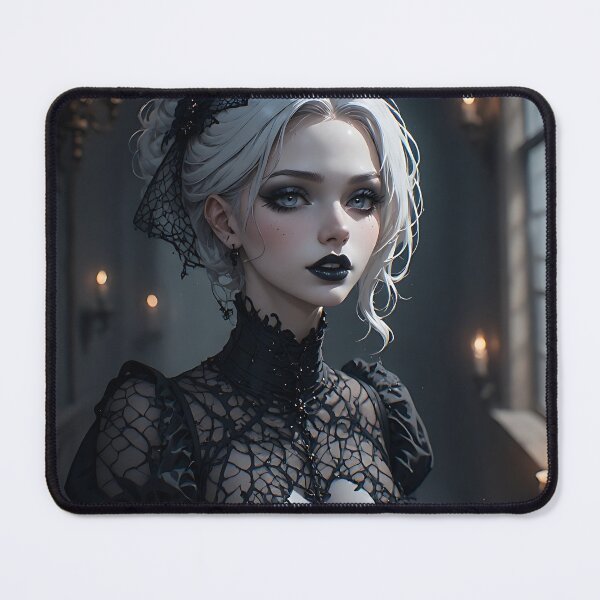 Item preview, Hot Halloween Anime Babe Goth Mommy Waifu Woman designed and sold by Your New Fixation.