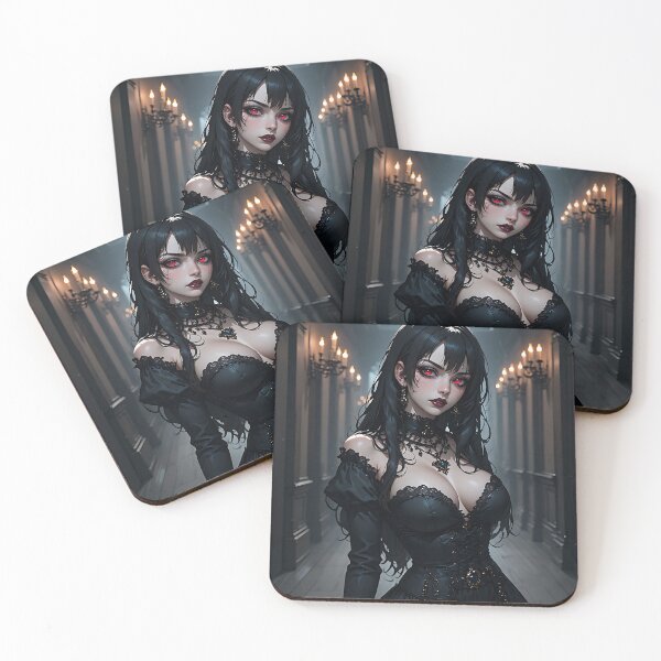 Item preview, Hot Halloween Anime Babe Goth Mommy Waifu Woman designed and sold by Your New Fixation.