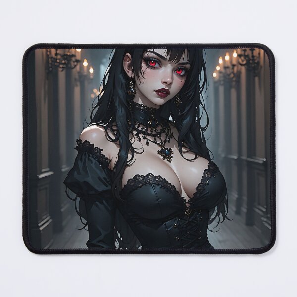 Item preview, Hot Halloween Anime Babe Goth Mommy Waifu Woman designed and sold by Your New Fixation.