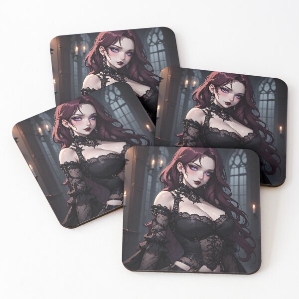 Item preview, Hot Halloween Anime Babe Goth Mommy Waifu Woman designed and sold by Your New Fixation.