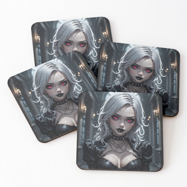 Item preview, Hot Halloween Anime Babe Goth Mommy Waifu Woman designed and sold by Your New Fixation.