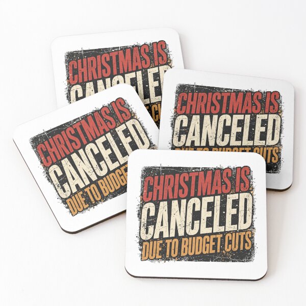 Item preview, Christmas Is Canceled Due To Budget Cuts - Funny Christmas Shirt designed and sold by KERK Art and Design.