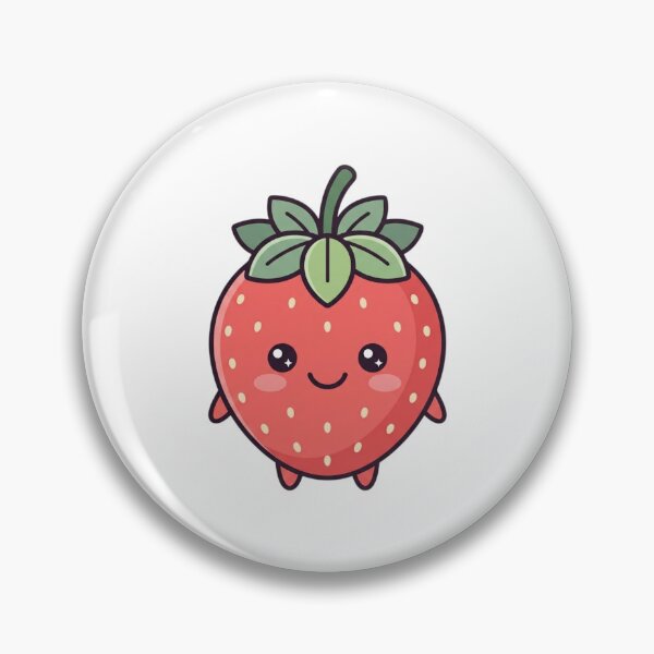 Item preview, Cute Kawaii Strawberry Fruit Summer Illustration designed and sold by ajamzbox.