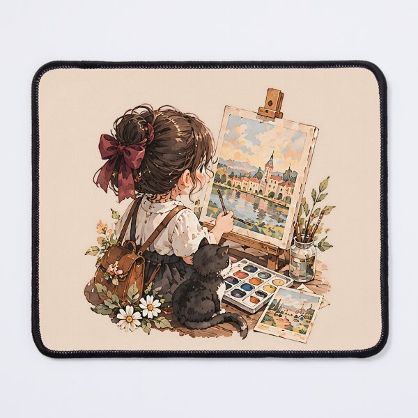 Item preview, Little Painter – Easel & Kitten designed and sold by KWW SHOP.