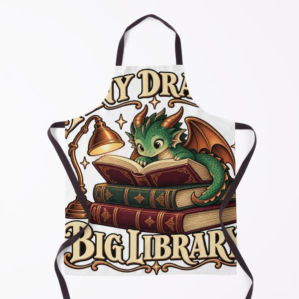 Item preview, Tiny Dragon Big Library designed and sold by GSideArtStore.