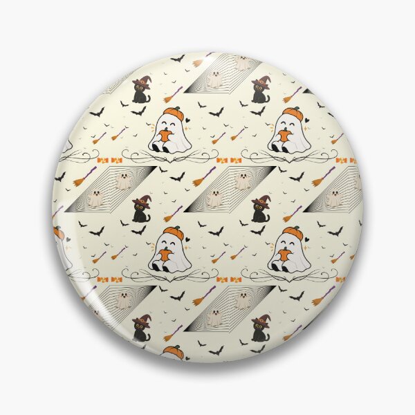 Item preview, Kawaii Cute Halloween Ghost Pattern designed and sold by Azurart2.