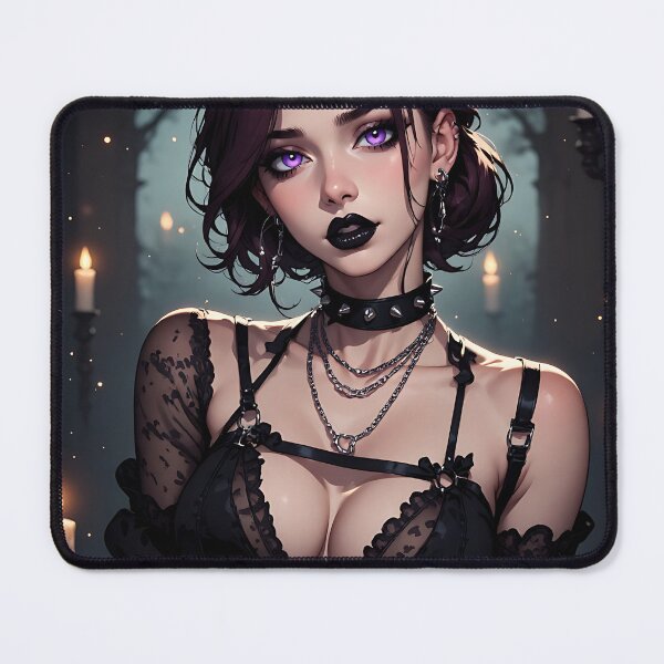Item preview, Hot Halloween Anime Babe Goth Mommy Waifu Woman designed and sold by Your New Fixation.