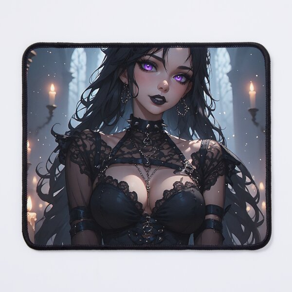 Item preview, Hot Halloween Anime Babe Goth Mommy Waifu Woman designed and sold by Your New Fixation.