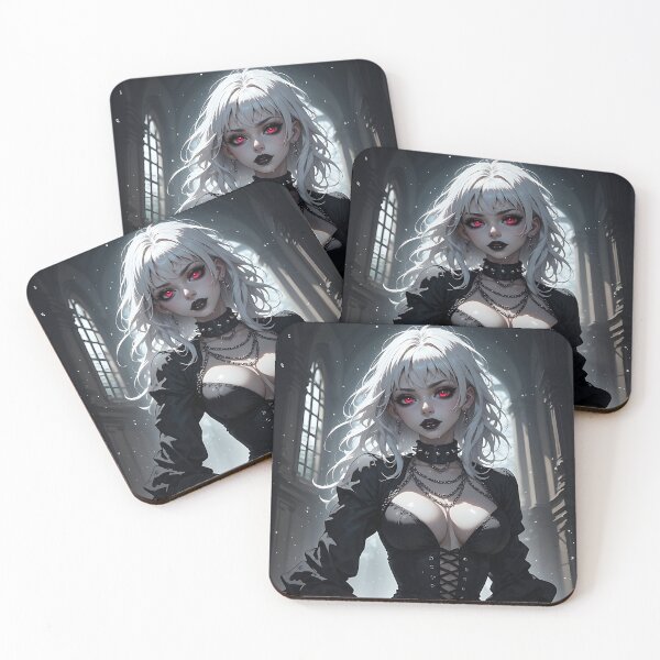 Item preview, Hot Halloween Anime Babe Goth Mommy Waifu Woman designed and sold by Your New Fixation.