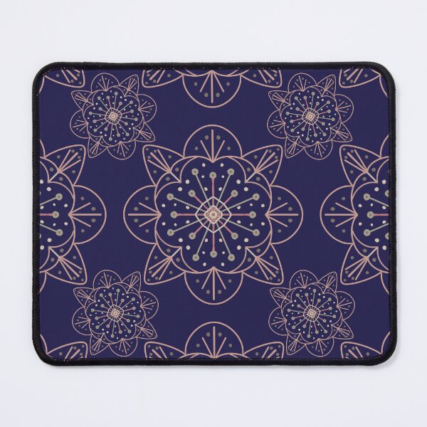 Item preview, Mandala Blue Background Seamless Design designed and sold by Cato Designs.