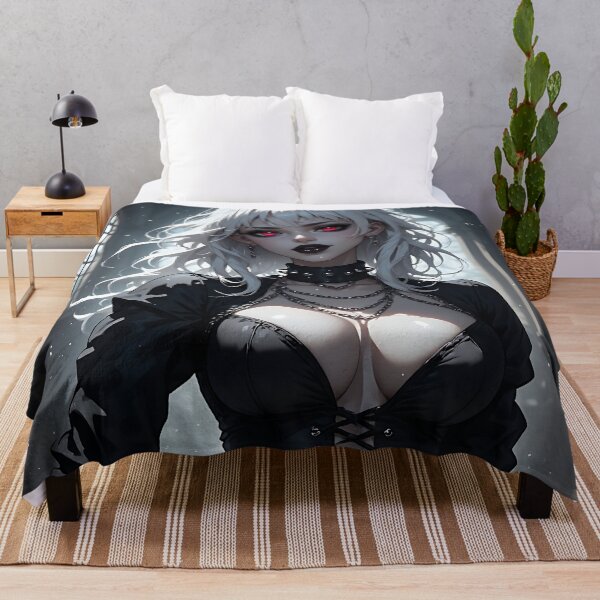 Item preview, Hot Halloween Anime Babe Goth Mommy Waifu Woman designed and sold by Your New Fixation.