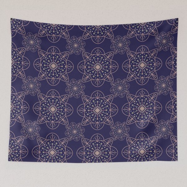 Item preview, Mandala Blue Background Seamless Design designed and sold by Cato Designs.