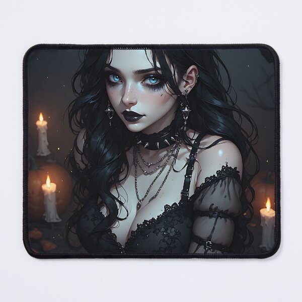 Item preview, Hot Halloween Anime Babe Goth Mommy Waifu Woman designed and sold by Your New Fixation.