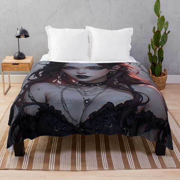 Item preview, Hot Halloween Anime Babe Goth Mommy Waifu Woman designed and sold by Your New Fixation.