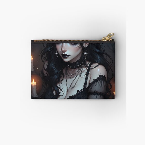 Item preview, Hot Halloween Anime Babe Goth Mommy Waifu Woman designed and sold by Your New Fixation.