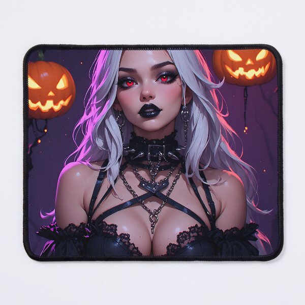 Item preview, Hot Halloween Anime Babe Goth Mommy Waifu Woman designed and sold by Your New Fixation.