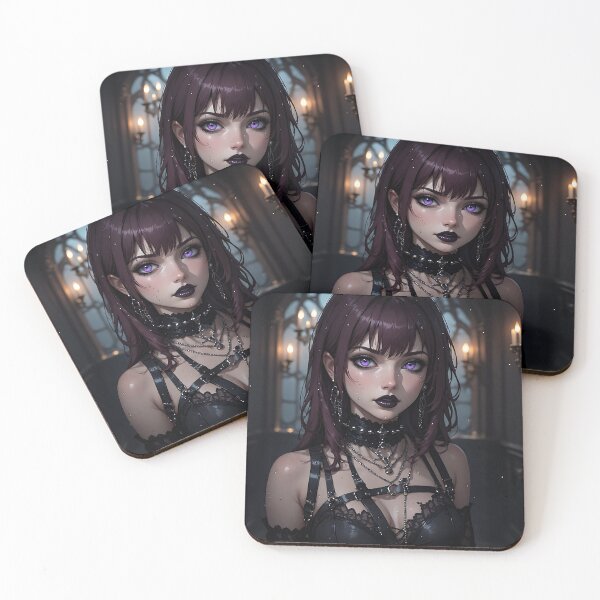 Item preview, Hot Halloween Anime Babe Goth Mommy Waifu Woman designed and sold by Your New Fixation.