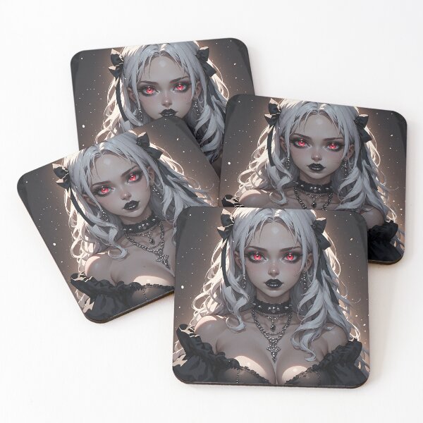 Item preview, Hot Halloween Anime Babe Goth Mommy Waifu Woman designed and sold by Your New Fixation.