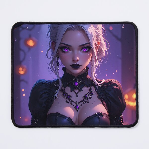 Item preview, Hot Halloween Anime Babe Goth Mommy Waifu Woman designed and sold by Your New Fixation.