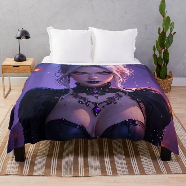 Item preview, Hot Halloween Anime Babe Goth Mommy Waifu Woman designed and sold by Your New Fixation.
