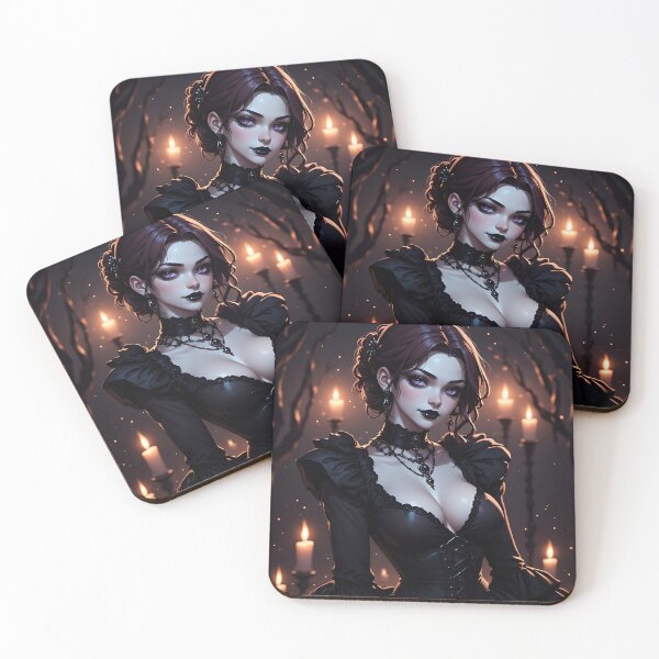 Item preview, Hot Halloween Anime Babe Goth Mommy Waifu Woman designed and sold by Your New Fixation.