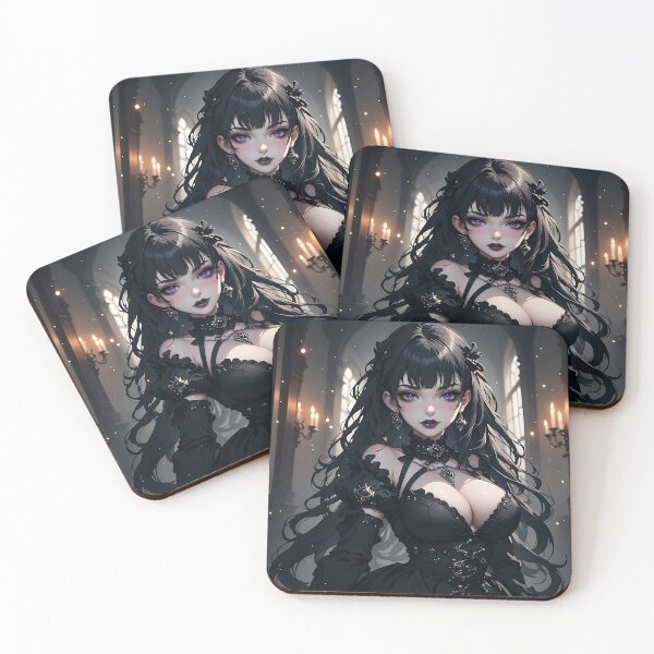 Item preview, Hot Halloween Anime Babe Goth Mommy Waifu Woman designed and sold by Your New Fixation.