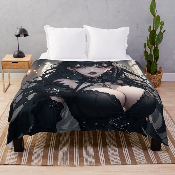Item preview, Hot Halloween Anime Babe Goth Mommy Waifu Woman designed and sold by Your New Fixation.
