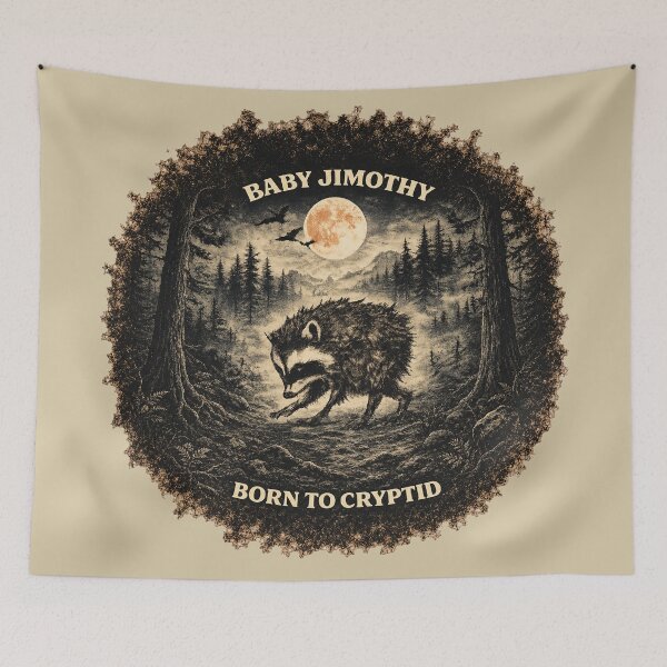 Item preview, Baby Jimothy - Born to Cryptid designed and sold by Shy Fractal Designs.