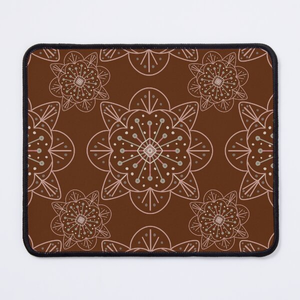 Item preview, Mandala Brown Background Seamless Design designed and sold by Cato Designs.