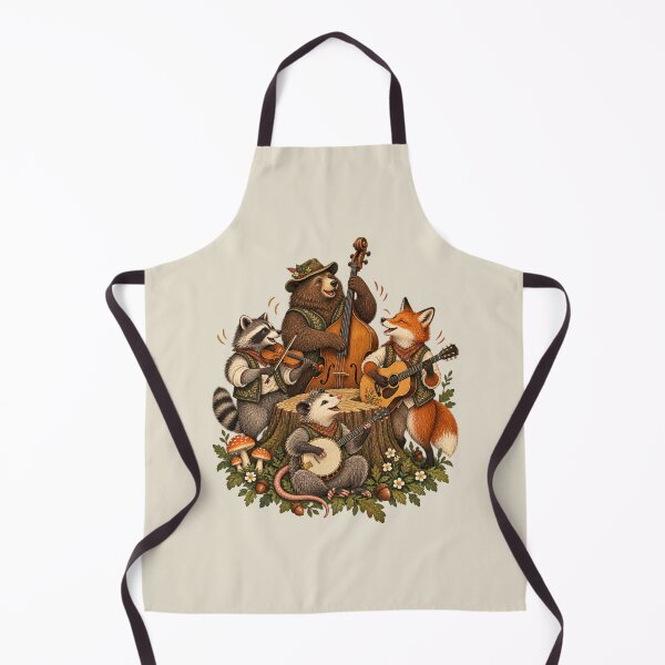 Item preview, Woodland Animal Bluegrass Band Whimsical Folk Art designed and sold by AmiGraph.