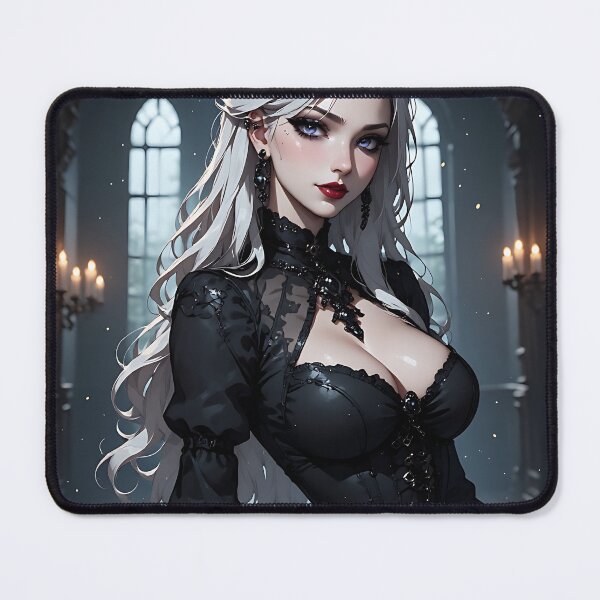 Item preview, Hot Halloween Anime Babe Goth Mommy Waifu Woman designed and sold by Your New Fixation.