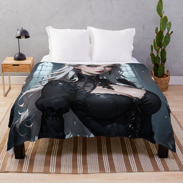 Item preview, Hot Halloween Anime Babe Goth Mommy Waifu Woman designed and sold by Your New Fixation.