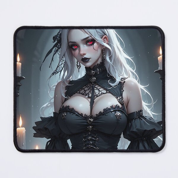 Item preview, Hot Halloween Anime Babe Goth Mommy Waifu Woman designed and sold by Your New Fixation.