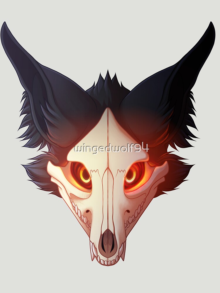 "Wolf Skull" T-shirt by wingedwolf94 | Redbubble