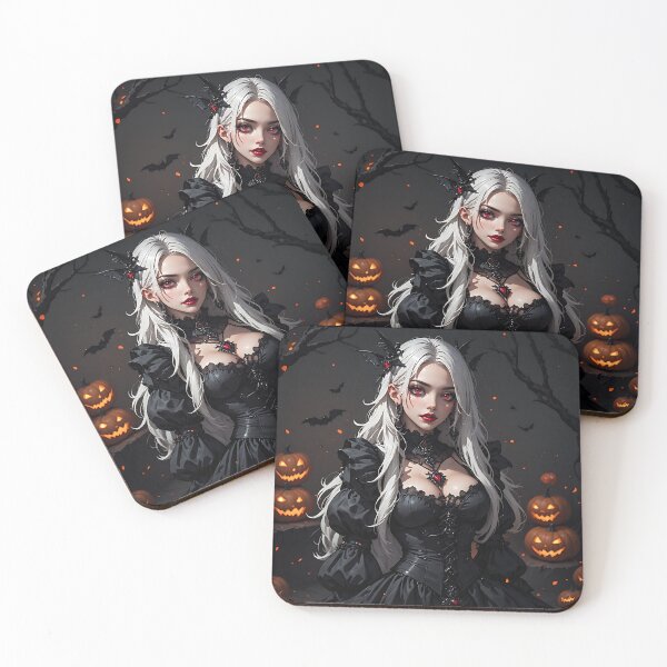 Item preview, Hot Halloween Anime Babe Goth Mommy Waifu Woman designed and sold by Your New Fixation.