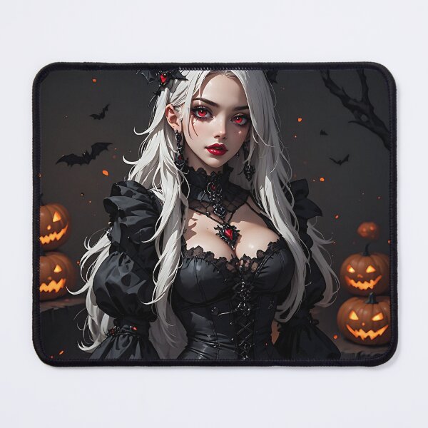 Item preview, Hot Halloween Anime Babe Goth Mommy Waifu Woman designed and sold by Your New Fixation.