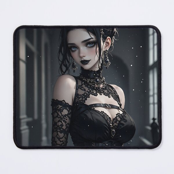 Item preview, Hot Halloween Anime Babe Goth Mommy Waifu Woman designed and sold by Your New Fixation.