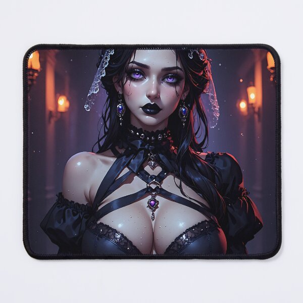 Item preview, Hot Halloween Anime Babe Goth Mommy Waifu Woman designed and sold by Your New Fixation.