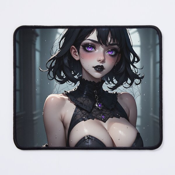 Item preview, Hot Halloween Anime Babe Goth Mommy Waifu Woman designed and sold by Your New Fixation.