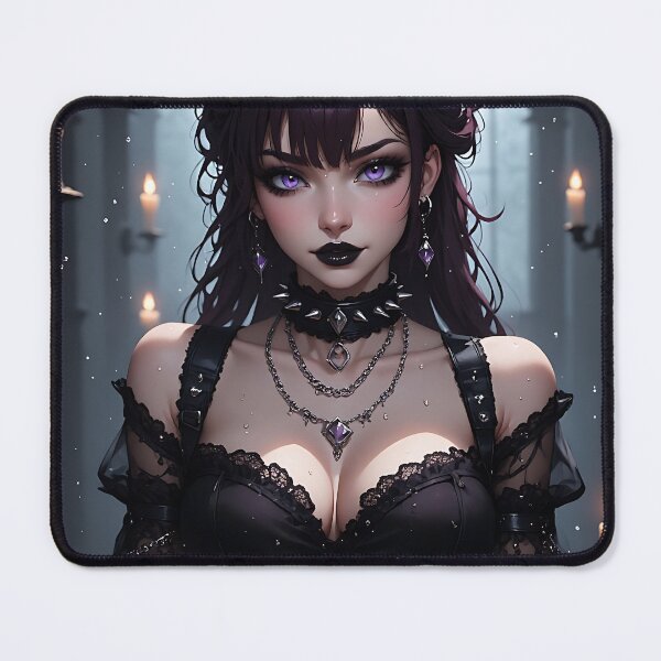 Item preview, Hot Halloween Anime Babe Goth Mommy Waifu Woman designed and sold by Your New Fixation.