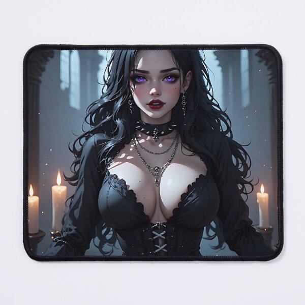 Item preview, Hot Halloween Anime Babe Goth Mommy Waifu Woman designed and sold by Your New Fixation.