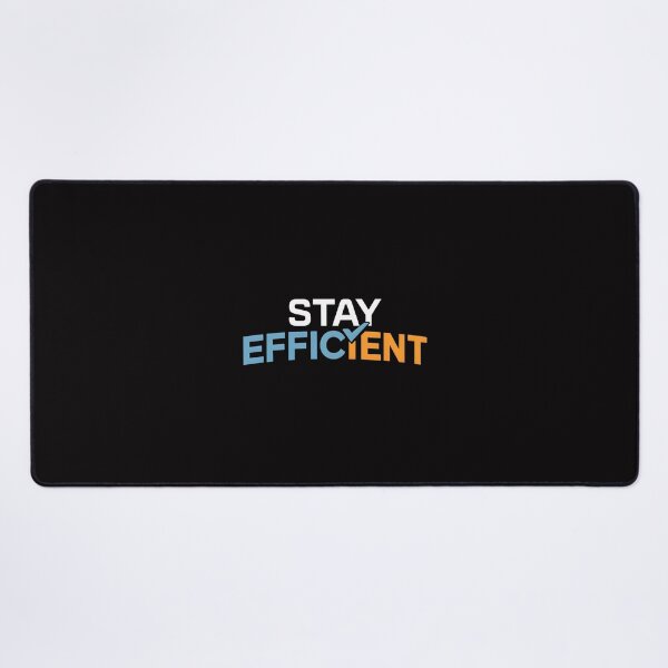 Item preview, Stay Efficient Motivational Checkmark Phrase designed and sold by RawSauropsid.