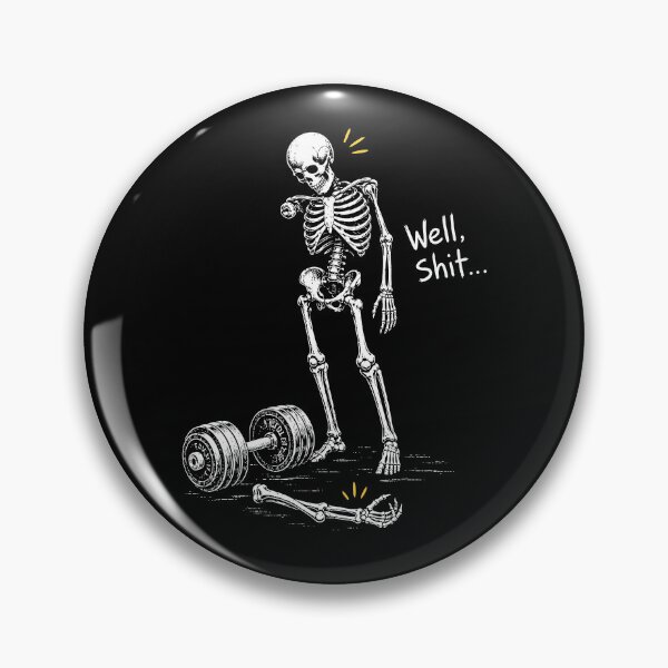 Item preview, Well Shit Skeleton Weightlifting designed and sold by DigitalArtPaper001.