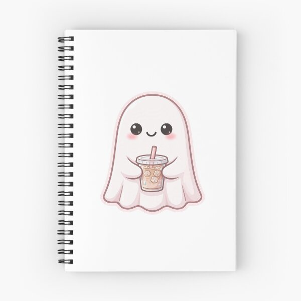 Item preview, Cute ghost holding iced coffee designed and sold by PRIME4YOU.