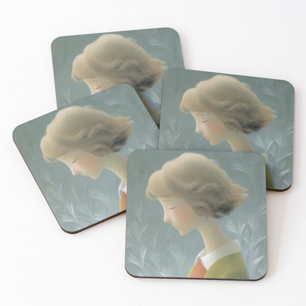 Item preview, Vintage Portrait of Melancholy Woman in Nature designed and sold by SweetLilith.