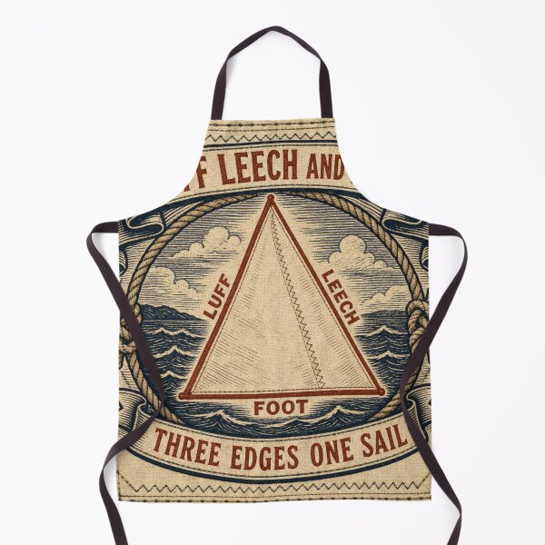 Artikelvorschau, Luff Leech And Foot Segelmacher Vorliek Achterliek Unterliek Nautisches Emblem entworfen und verkauft von BoosterShop.